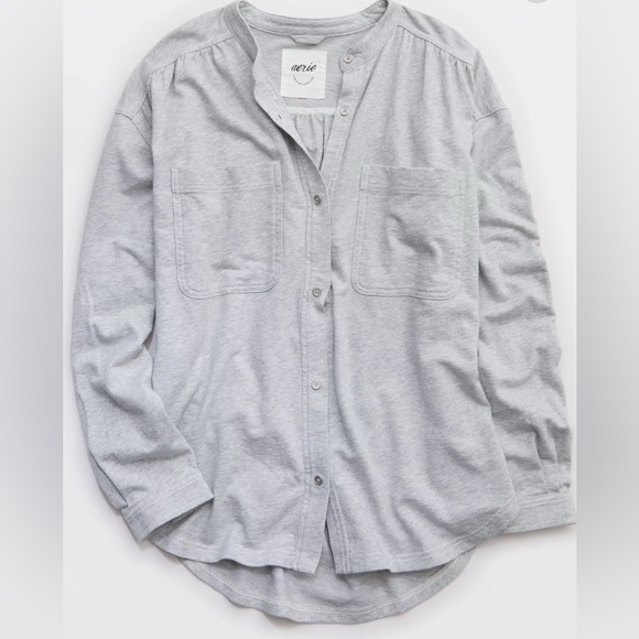 aerie Sweaters - Aerie MagnaReady Adaptive Roll With It Fleece Shirt